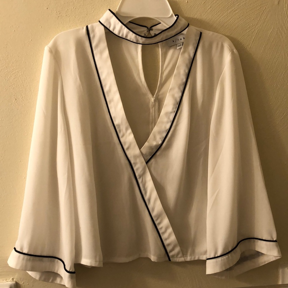 k/lab Cropped Kimono Top